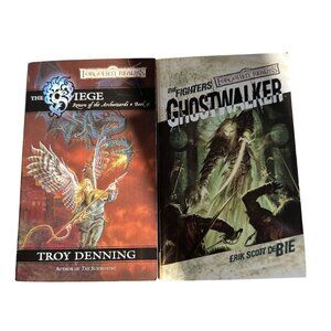 Forgotten Realms Paperback Set of 2 Books The Siege & Ghostwalker